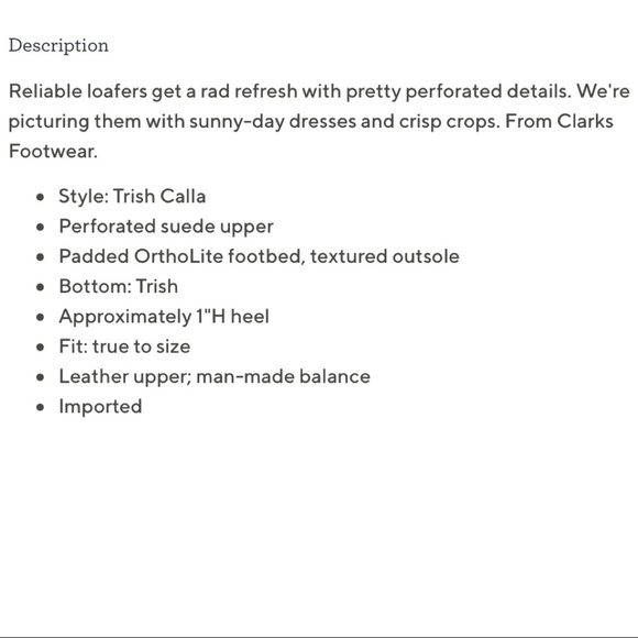 NIB Clarks Trish Calla Sand Suede Smoking Loafer Flats Perforated 8M 39 - Picture 11 of 12